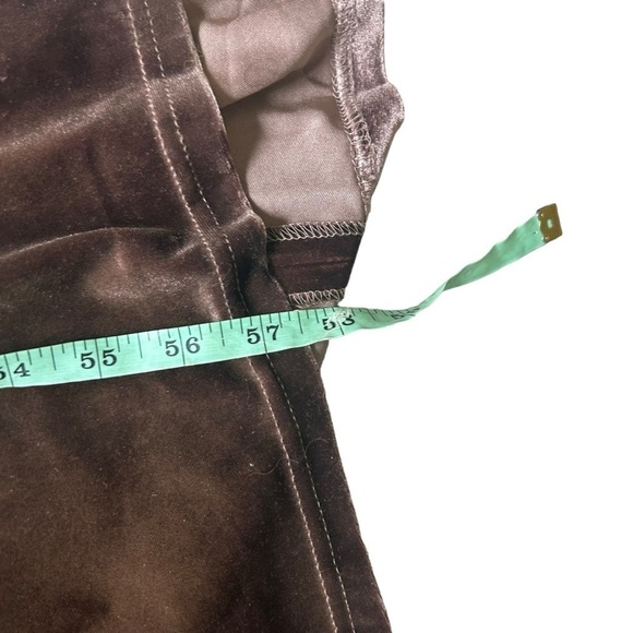 Revelry Vera Velvet Dress long sleeve v neck brown maxi size 6 glam Whimsigoth - Picture 9 of 12